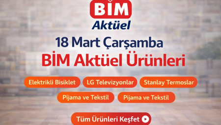 BİM Aktüel Ürünler Kataloğu – 18 Mart Çarşamba ve 20 Mart Cuma Fırsatları