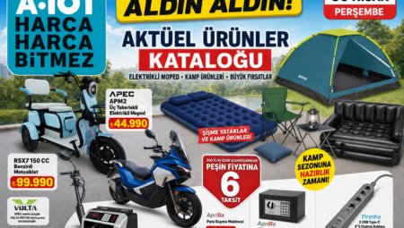 A101 30 Nisan 2026 Aktüel Ürünler Kataloğu: Elektrikli Moped, Kamp Ürünleri ve Büyük Fırsatlar!