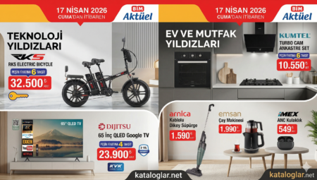 BİM 17 Nisan 2026 Aktüel Kataloğu: Teknoloji ve Ev Gereçlerinde Dev Fırsatlar!